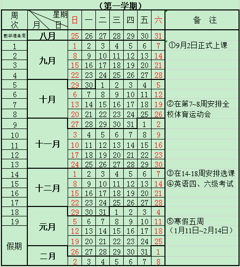 2020长沙理工大学什么时间放寒假