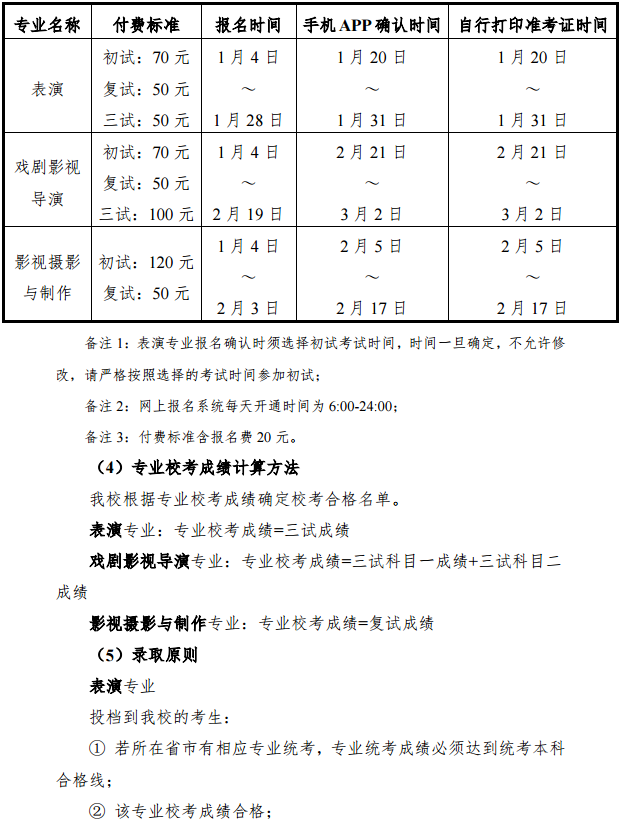 2020上海大学上海电影学院艺术类招生简章