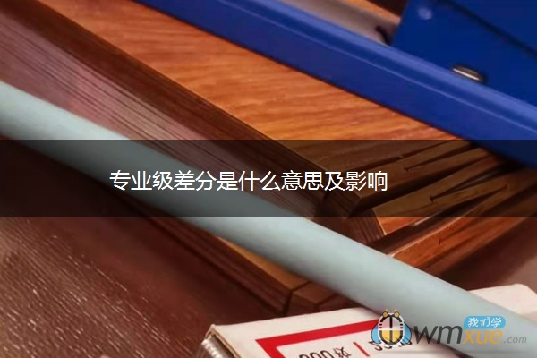 专业级差分是什么意思及影响