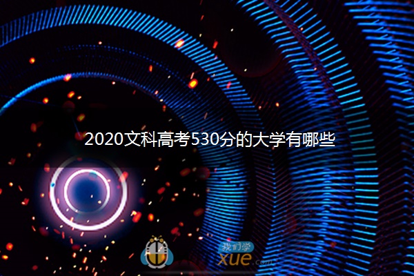 2020文科高考530分的大学有哪些