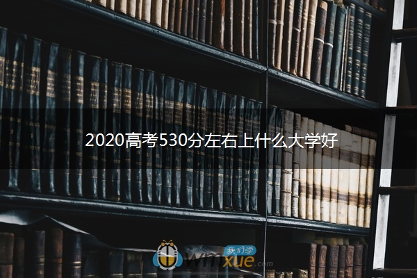 2020高考530分左右上什么大学好