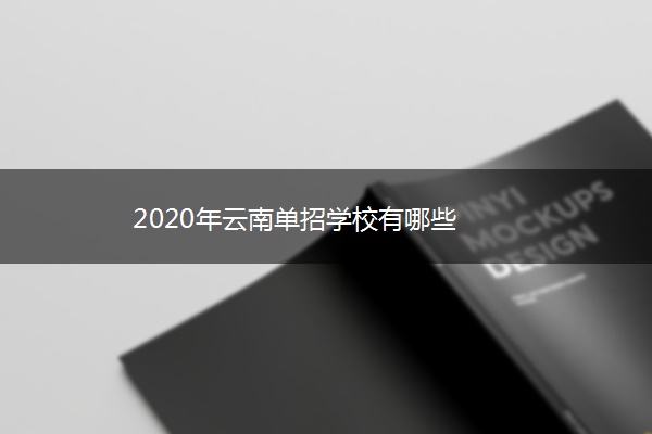 2020年云南单招学校有哪些