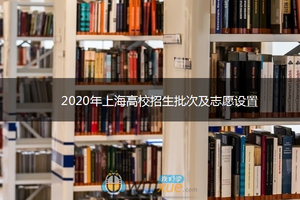 2020年上海高校招生批次及志愿设置