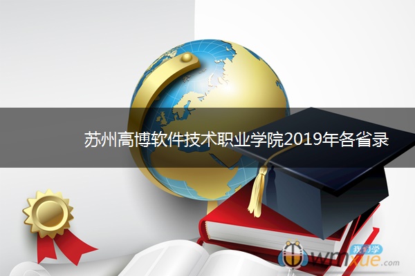 苏州高博软件技术职业学院2019年各省录取分数线汇总