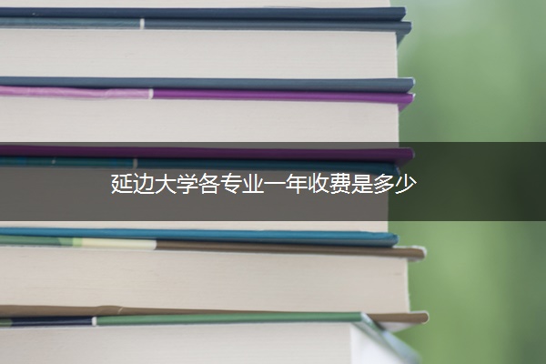 延边大学各专业一年收费是多少