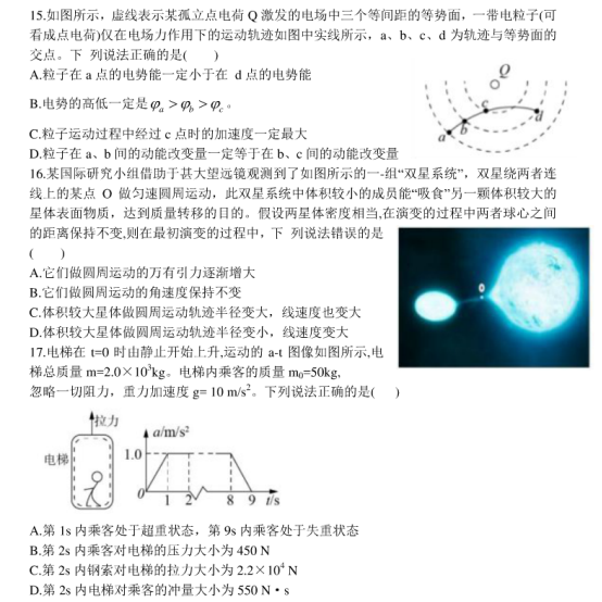 2020年全国高考理科综合押题预测密卷