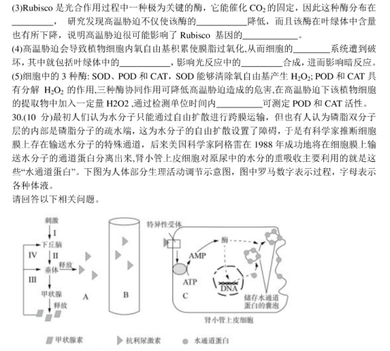 2020年全国高考理科综合押题预测密卷