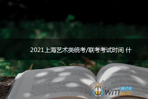 2021上海艺术类统考/联考考试时间 什么时候考试