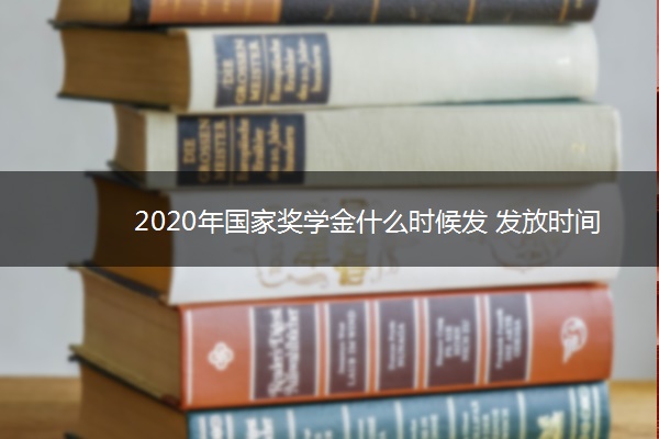 2020年国家奖学金什么时候发 发放时间