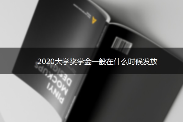 2020大学奖学金一般在什么时候发放