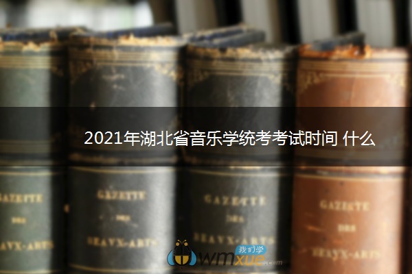 2021年湖北省音乐学统考考试时间 什么时候考试