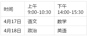 2021浙江体育专业文化考试时间及科目 什么时候考试