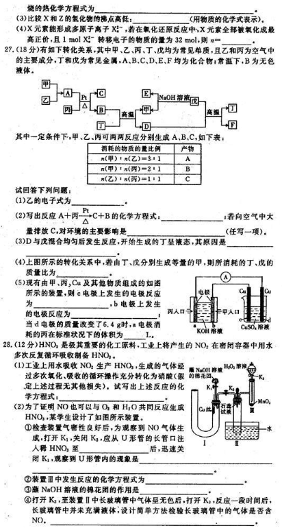 2021全国100所名校卷理综（含答案）